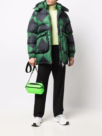 Sunnei Diamond-print Padded Gilet In 绿色
