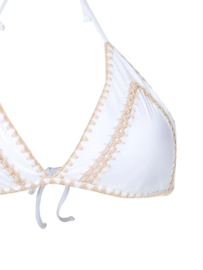Shop Brigitte Tati E Julia Crochet Bikini Set In White
