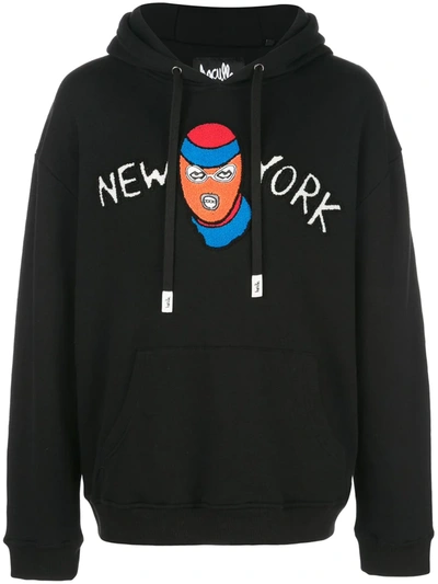 Shop Haculla New York Robber Hoodie In Black