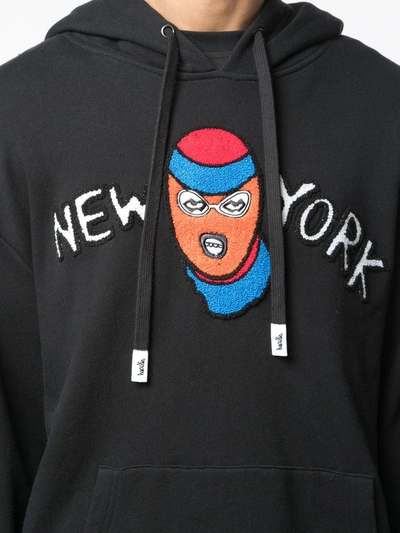 Shop Haculla New York Robber Hoodie In Black