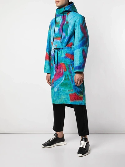 Shop Craig Green Multicoloured Hooded Coat