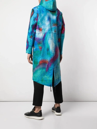 Shop Craig Green Multicoloured Hooded Coat