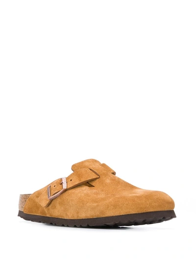 Birkenstock Boston Suede Sandals In Neutrals