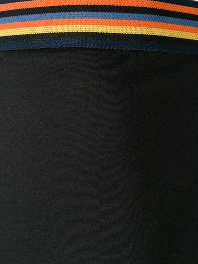 Shop Paul Smith Stripe Detail Boxer Shorts In Black