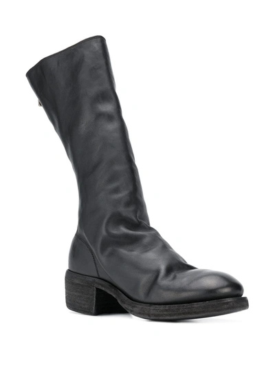 Shop Guidi Zipped Knee-length Boots In Black