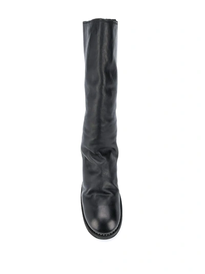 Shop Guidi Zipped Knee-length Boots In Black