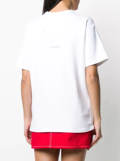 Shop Off-white Cut Out T-shirt In White