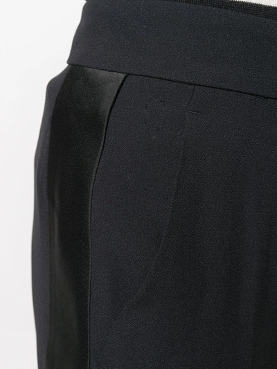N°21 Ruffle-trim Cropped Flared Trousers In Black