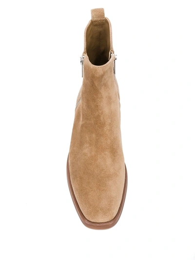 3.1 Phillip Lim Alexa Suede Double-zip Ankle Booties In Brown
