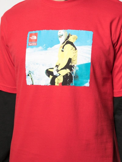 Shop Supreme X The North Face Photo T-shirt In Red