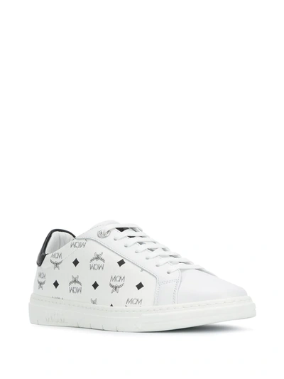 Shop Mcm Terrain Lo Sneakers In White