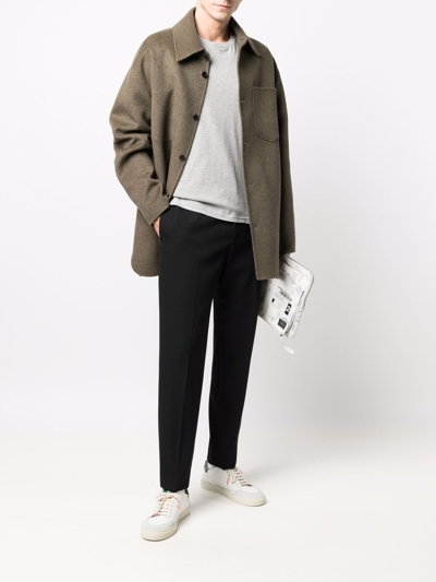 Polo Ralph Lauren Logo-embroidered T-shirt In Grey