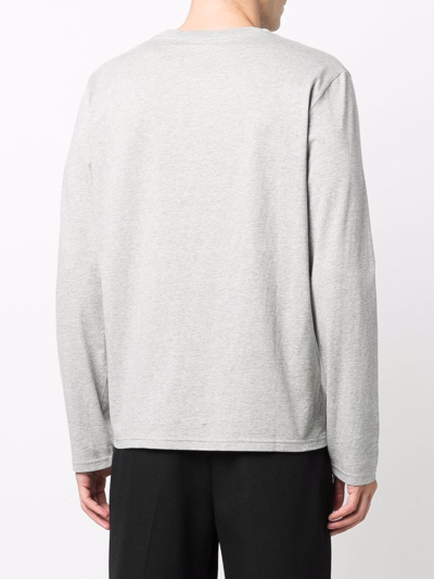 Polo Ralph Lauren Logo-embroidered T-shirt In Grey