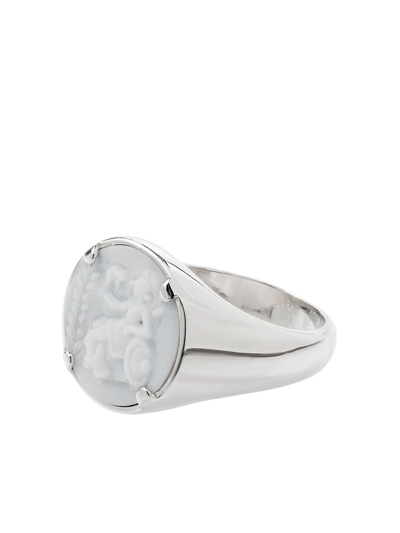 Sterling Silver Cameo Athena Ring