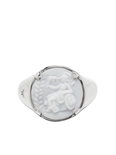 Sterling Silver Cameo Athena Ring
