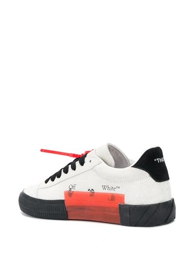 Shop Off-white New Arrow Low Vulcanized Sneakers In Grey