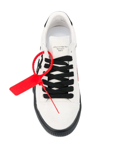 Shop Off-white New Arrow Low Vulcanized Sneakers In Grey