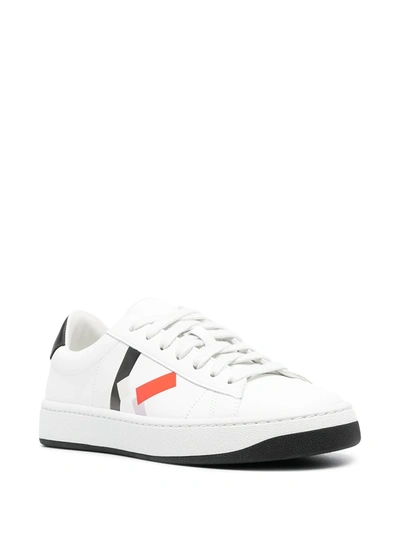 Shop Kenzo Logo-print Low-top Sneakers In White