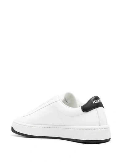 Shop Kenzo Logo-print Low-top Sneakers In White