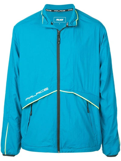 Shop Palace Crink Runner Jacket In Blue