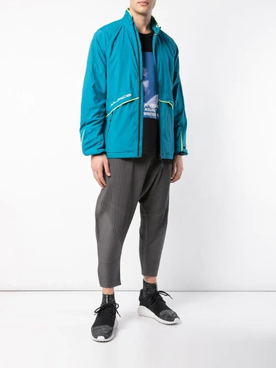 Shop Palace Crink Runner Jacket In Blue