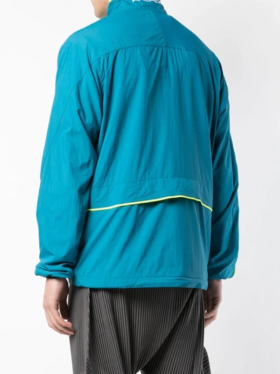 Shop Palace Crink Runner Jacket In Blue