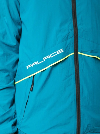 Shop Palace Crink Runner Jacket In Blue