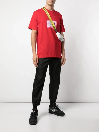 Shop Supreme Tv Crew Neck T-shirt In Red