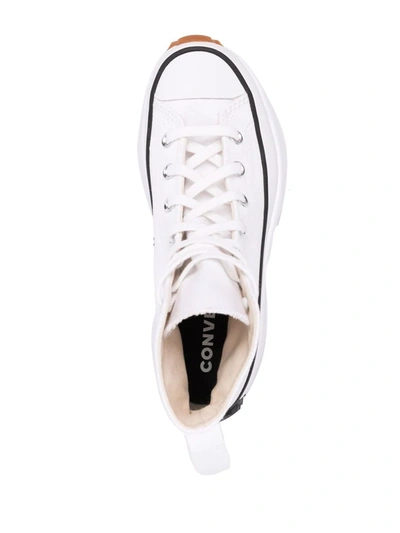 Shop Converse Run Star Hike Canvas Sneakers In White