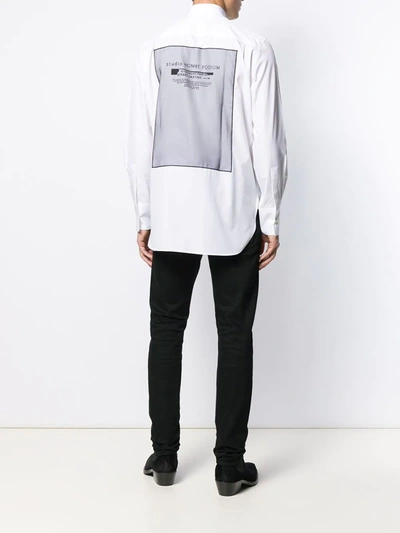 Shop Givenchy Printed Tailored Shirt In White