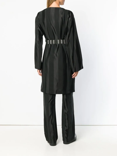 Shop Esteban Cortazar Robe-like Long Playsuit In Black