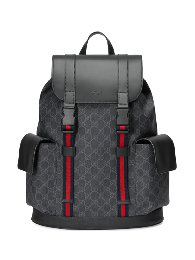 Shop Gucci Gg Supreme Backpack In Black