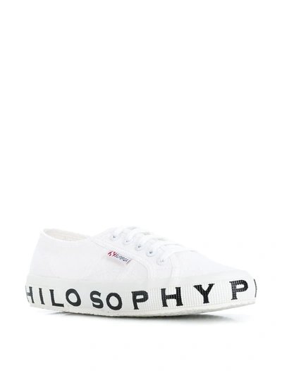 Shop Philosophy Di Lorenzo Serafini Logo Sneakers In White