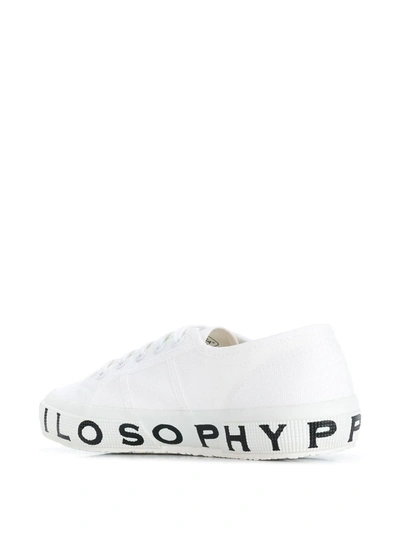 Shop Philosophy Di Lorenzo Serafini Logo Sneakers In White