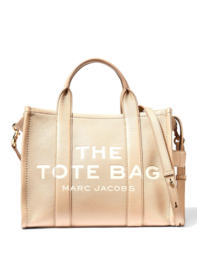 Shop Marc Jacobs The Medium Tote Bag In Neutrals