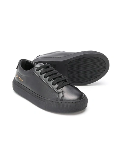 Shop Common Projects Lace-up Sneakers In Black
