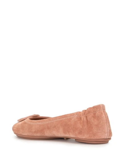 Tory Burch Minnie Nappa Leather Ballet Flats In Pink