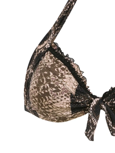 Amir Slama Printed Bikini Set In Black