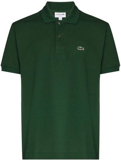 Shop Lacoste Logo-patch Short-sleeve Polo Shirt In Green