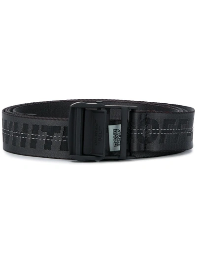 Off-white Jacquard Logo Industrial Belt In Black | ModeSens
