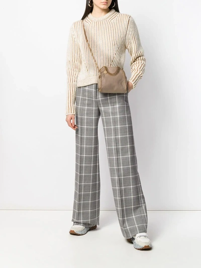 Stella Mccartney Tiny Falabella Tote In Neutrals