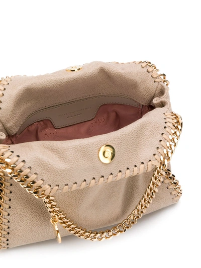 Stella Mccartney Tiny Falabella Tote In Neutrals