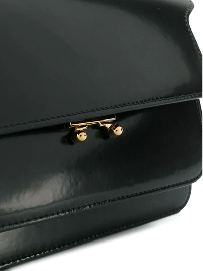 Shop Marni Medium Trunk Shoulder Bag In Black