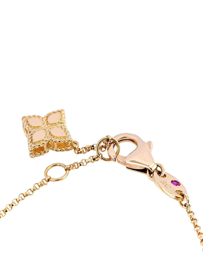Shop Roberto Coin 18kt Yellow Gold Princess Flower Ruby Bracelet