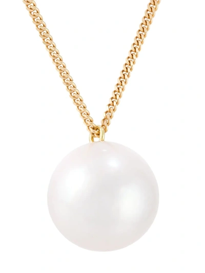 Shop Wouters & Hendrix Gold Pearl Long Necklace In Metallic