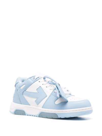 Shop Off-white Ooo Low-top Sneakers In Blue