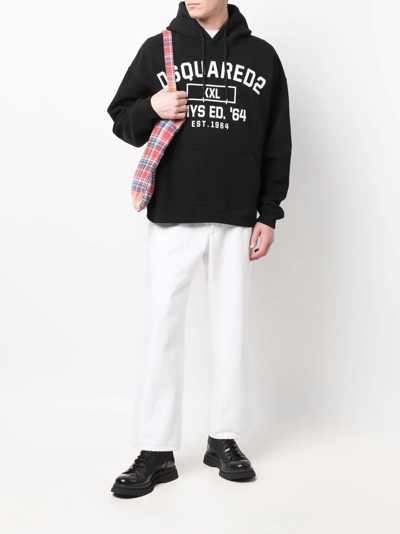 Dsquared2 D2 Xxl Herca Hoodie Black In Schwarz