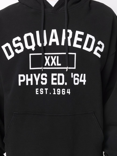 Shop Dsquared2 Logo-print Hoodie In Schwarz