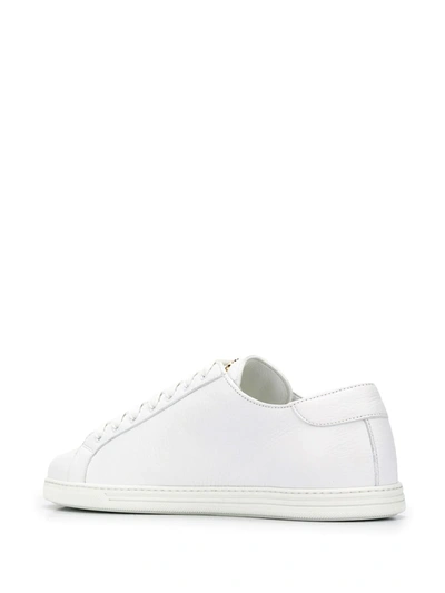 Shop Dolce & Gabbana Logo Plaque Low-top Sneakers In White