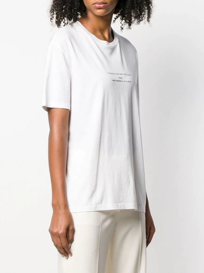 Shop Stella Mccartney Lucky Numbers T-shirt In White